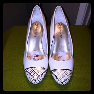 White Patent Leather Pumps